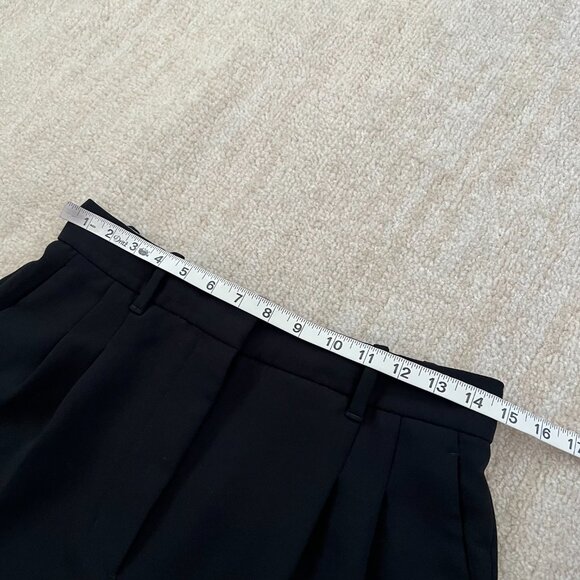 Aritzia Wilfred The Effortless Pant Wide Leg Pleated High Rise Black Trousers 6 - Picture 8 of 10